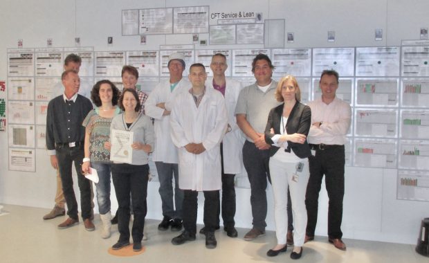 Lean Manufacturing certification at Givaudan Naarden Netherlands.