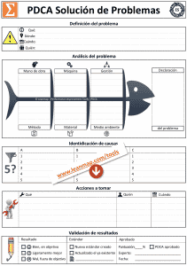 Plantilla de resolución de problemas PDCA