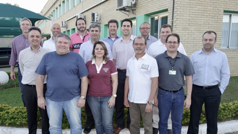 Eltek management team at Sao Paulo factory in Brazil after Lean Factory Audit (LFA).