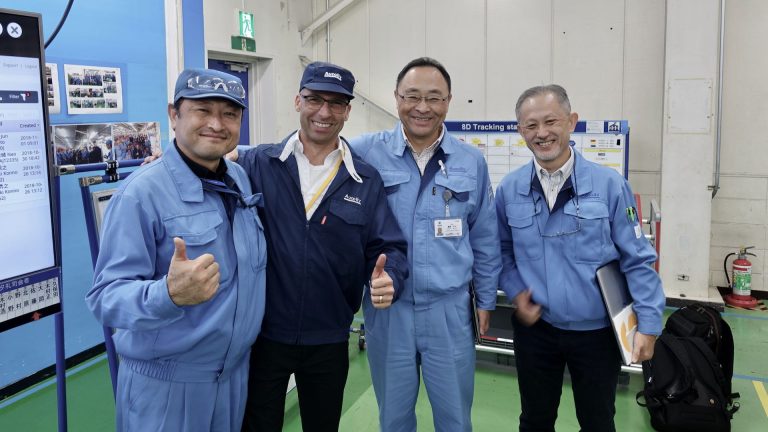 Lean Factory Audit (LFA) gemba walk in Japan.