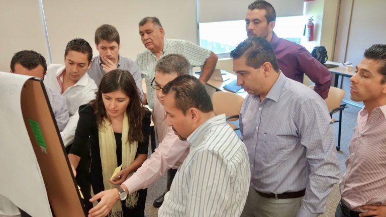 Lean strategy deployment team in Mexico.