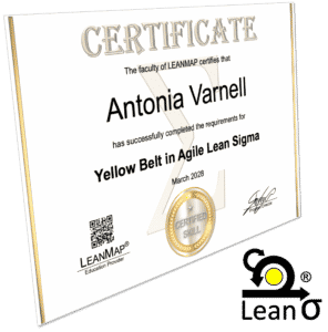 Agile Lean Six Sigma Yellow Belt Certificate