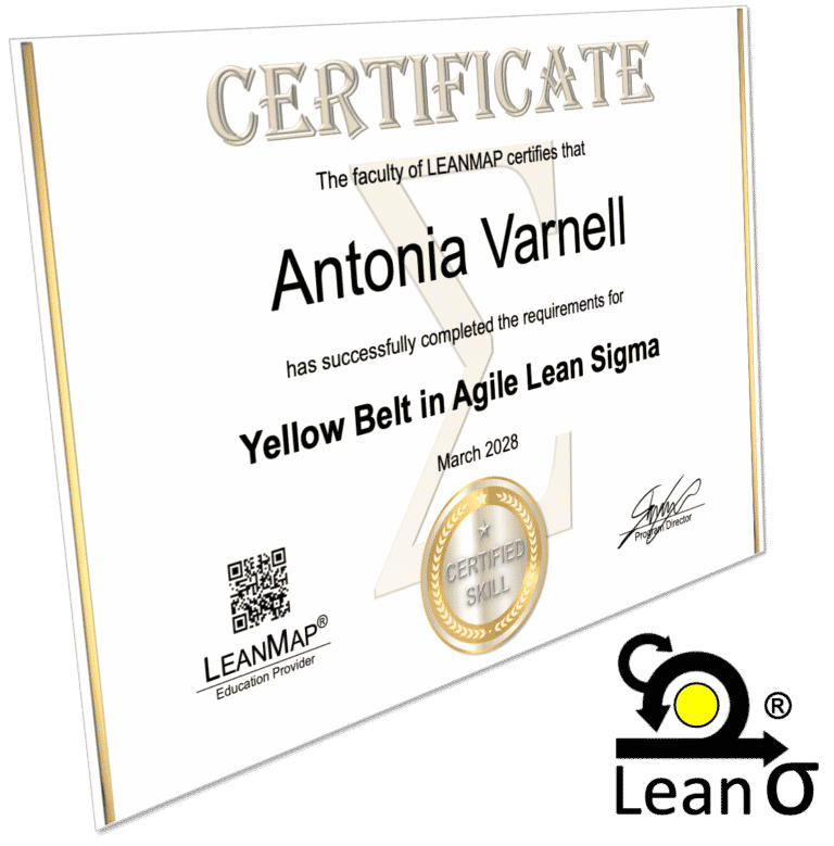 Agile Lean Six Sigma Yellow Belt Certificate