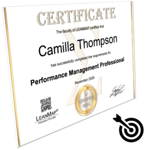 Performance Management Certificate of Achievement.